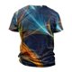 thumbnail image 5 of European And American Round Neck Casual Ethnic Style Retro Printed Short Sleeve T-shirt Top 5XL, 5 of 5