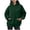 Dark Green, variant on TIANZEN Womens Oversized Sweatshirts Pullover Hoodies Short Velvet Sweaters Long Sleeve With Pockets Winter Fall Outfits Clothes Women's Hoodie Zip up