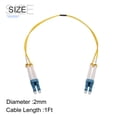 thumbnail image 2 of 1uds 1 Metro Modo Único Dúplex Fibra Óptica Cable Patch LSZH Saltador Fibra Óptica LC a LC para Centros Datos Enrutadores Conmutadores Transceptores, 2 of 6