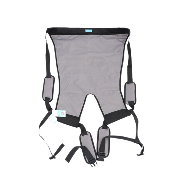 Qarigey Cinturón de transferencia de doble capa Sling Assist Restricción auxiliar Almohadilla transpirable Cojín con hebilla para personas mayores en masajeadores Grau/M Qarigey CE013515-05
