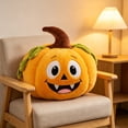 thumbnail image 4 of HAJAGP Pumpkin Shaped Pillow, Soft Sofa Cushion for Halloween, Thanksgiving, and Living Room Decor (Orange), 4 of 6