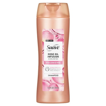 Suave Rose Oil Infusion Volumizing Shampoo for Fine, Flat Hair, 12.6 FL OZ