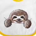 thumbnail image 4 of Inktastic Kiniart Sloth Boys or Girls Baby Bib, 4 of 4