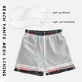 thumbnail image 3 of FORMRS Boys Swim Trunks Quick Dry Mesh Liner Boardshorts Sizes XS-XL, Warm Tartan Mosaic, 3 of 7