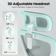 thumbnail image 4 of DECMAY Ergonomic Office Chair with Headrest, High Back Desk Chair with Lumbar Support & Flip-up Arms, 4 of 9