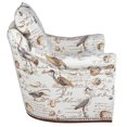 thumbnail image 4 of Swivel Accent Chair - Comfortable Armchair with Rolled Arms & Nailhead Trim, 4 of 8