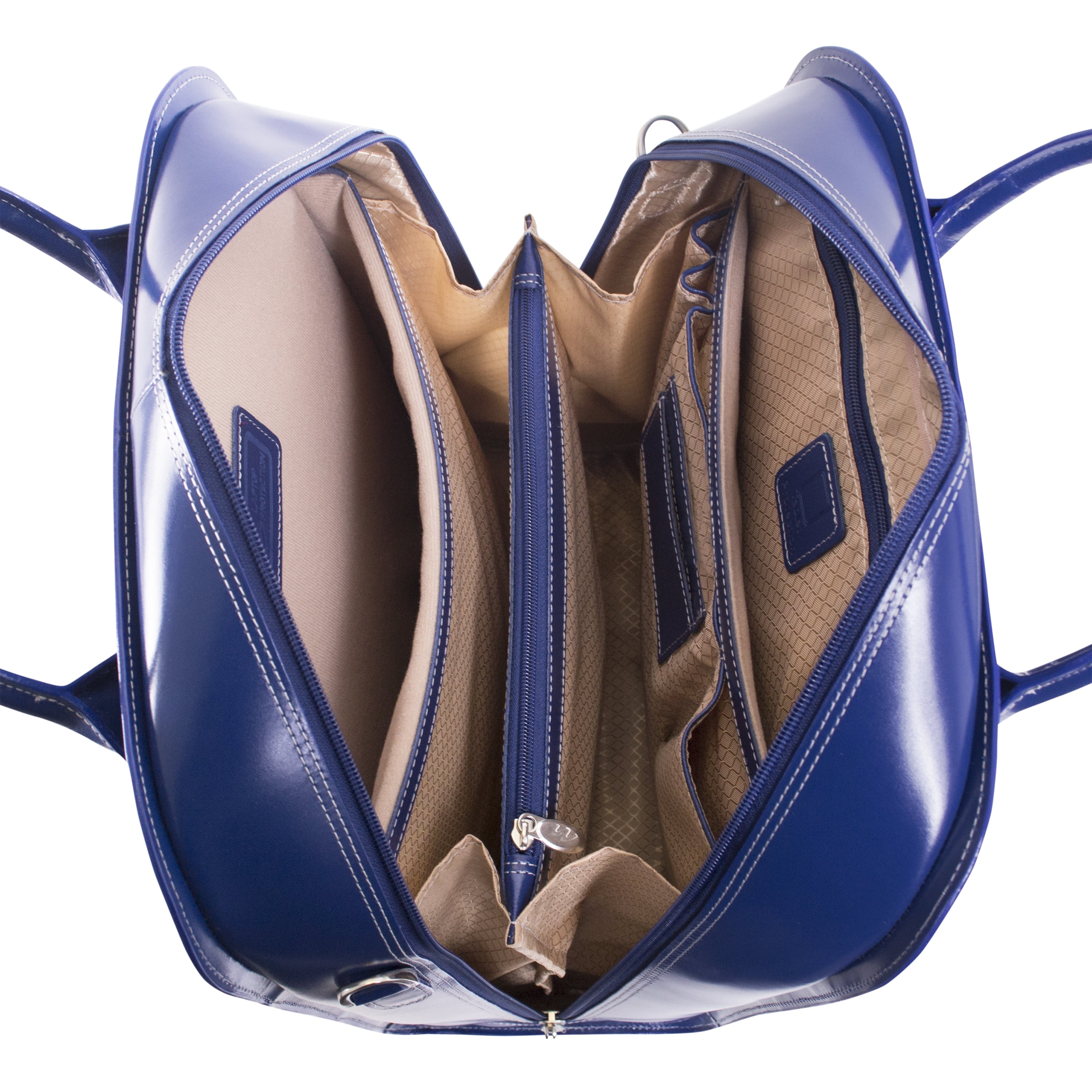 LA GRANGE | 15” Leather Vertical Detachable-Wheeled Laptop Case