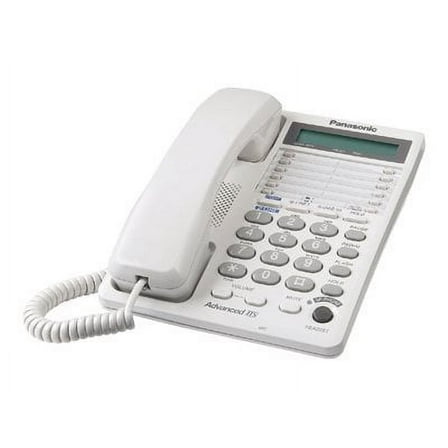 Panasonic KX-TS208W - Corded phone - 2-line operation - white