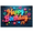 2A, variant on Yatrandify Colorful Stars Happy Birthday Neon Letter Banner for Birthday Party Celebration Decoration