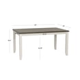 thumbnail image 5 of Powell Jane Vanilla White & Dark Grey Dining Table, 5 of 9