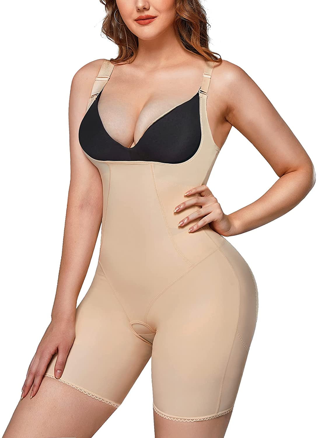 Women Post Surgery Lipo Compression Garment Butt Lifter Tummy Control  Shapewear Thigh Slimmer Shorts (Color : Beige, Size : Small) at   Women's Clothing store