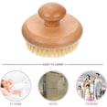 thumbnail image 4 of Bath Brush Skin Exfoliating Brush Handheld Massage Scrubber for Dry Brushing Legs Back Arms Chest Compact Lightweight Bath Accessory, 4 of 4