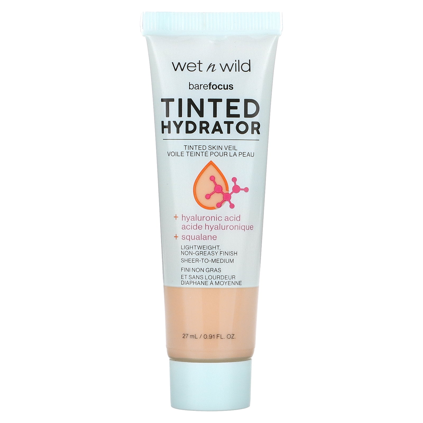 Wet n Wild, Barefocus, Tinted Hydrator, Light Medium, 0.91 fl oz (27 ml