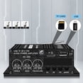 thumbnail image 4 of Amplificador de Audio -350 Clase AB para el Hogar, Amplificador de Sonido Digital Bluetooth, Amplificador Estéreo HiFi de 2 Canales para Coche, 4 of 8