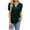 Green, variant on Women's Casual Shirts Spring Summer Short Sleeved T-Shirts Solid Color V-Neck Blouses Loose Pleated T-Shirt Daily Basic Pullover Top
