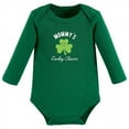 thumbnail image 5 of Hudson Baby Infant Boy Cotton Long-Sleeve Bodysuits, Lucky Charm, 6-9 Months, 5 of 5