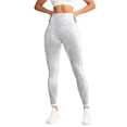 thumbnail image 4 of Women's High Waisted Sheer Yoga Pants, Tummy Control Full Length Design, Seamless Stretch Comfortable Leggings For Fitness And Running GY1 M, 4 of 4