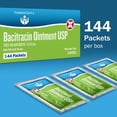 thumbnail image 2 of Tender Gentle Bacitracin Antibiotic Ointment Packets - 144 ct. Bacitracin Zinc USP - Infection Prevnetion - Single Use - First Aid Kits, 2 of 8
