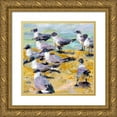 thumbnail image 1 of Fagan, Edie 12x12 Gold Ornate Wood Framed with Double Matting Museum Art Print Titled - Sea Birds Watercolor I, 1 of 4