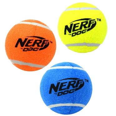 Nerf Dog 2.5-inch Squeak Tennis Ball Dog Toy, 3-Pack