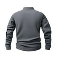thumbnail image 4 of jobturf Mens Sweatshirts Polar Fleece Quarter Zip Up Stand Collar Sweaters Casual Soft Lightweight Athletic Warm Pullover Tops, 4 of 8