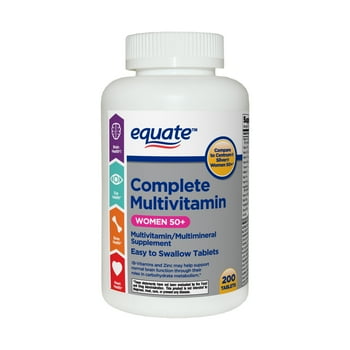 Equate Complete Multi/Multimineral Supplement s, Women 50+, 200 Count