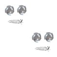 thumbnail image 1 of Monstrate 3Pack Spiral Reflectors Hanging Bird Repeller Outdoor Garden Bird Repeller Decorative Wear-resistant Reflective Silver Como se muestra 2piezas, 1 of 6