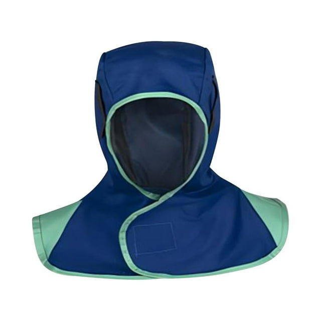 jinwen Capuche de Soudage Protection Complète Anti-Poussière Retardateur de Flamme Lavable Bleu