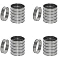thumbnail image 1 of 24 Pack 4 Inch Double Rolled English Muffin Rings, Stainless Steel Crumpet Rings, Tart Rings, Round, 1 of 7