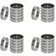 thumbnail image 1 of Paquete de 24 Anillos de Muffin Inglés Doble Enrollado de 4 Pulgadas, Anillos de Crumpet de Acero Inoxidable, Anillos de Tarta, Redondos, 1 of 5