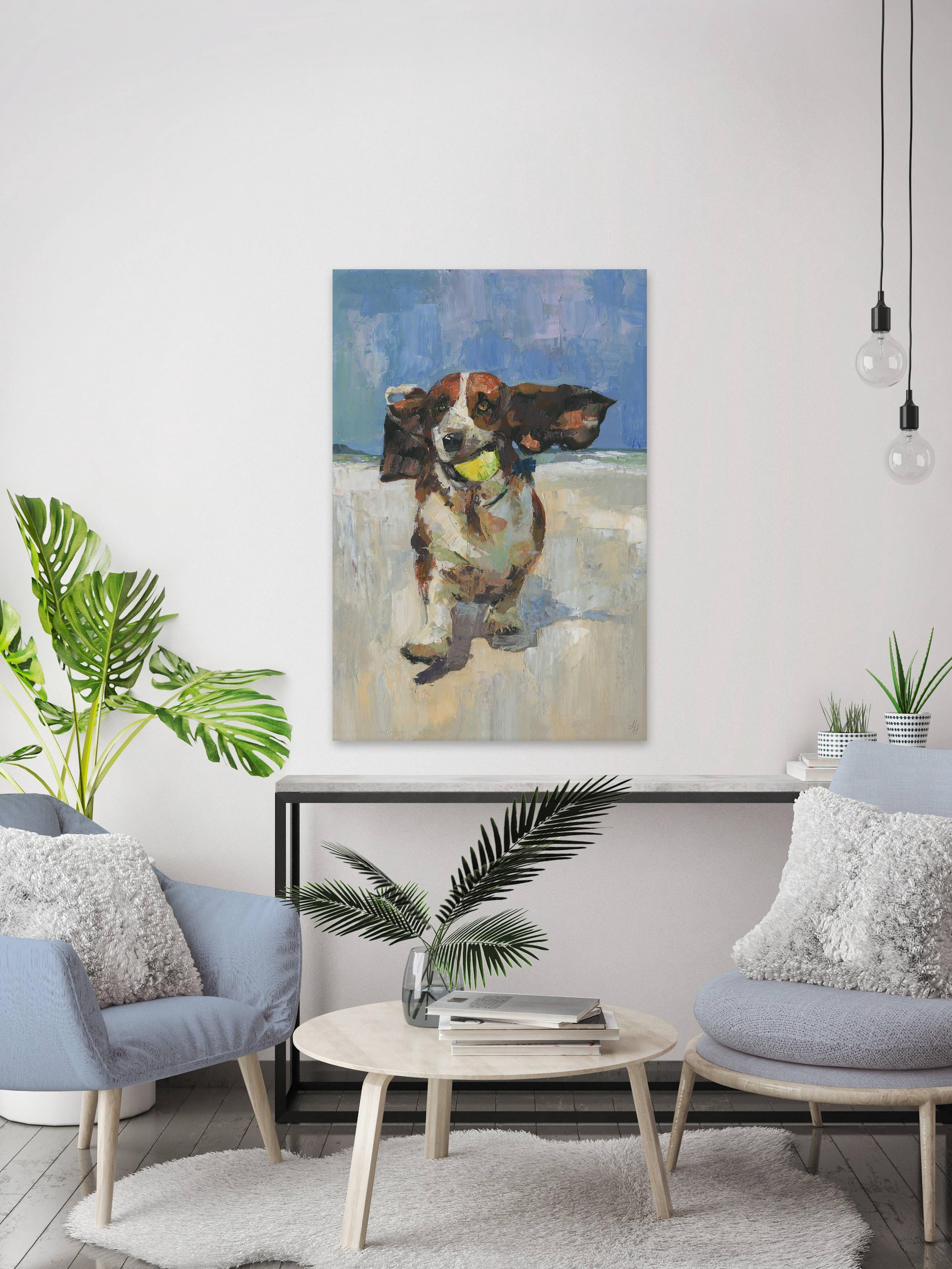 Marmont Hill Get That Ball Canvas Wall Art