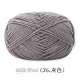 thumbnail image 1 of Xiao Hua Hilo para ganchillo, 35 g por rollo, 1 rollo, tejido mixto, ideal para bufandas, suéteres, mantas y manualidades - Grosor medio, esponjoso, transpirable, perfecto para principiantes, gris, 1 of 5