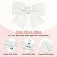 thumbnail image 2 of Uxcell 2-Pack Clips de Zapatos con Lazo, Hebilla de Zapato Elegante Desmontable, Clip de Lazo Bonito para Mujeres [Blanco], 2 of 7