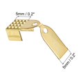 thumbnail image 2 of Fold Over Crimp Cord Ends, 5mm End Cap Clasps for DIY Making (100Pack, Gold Tone), 2 of 6