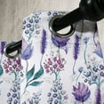thumbnail image 4 of Ambesonne Floral Grommet Curtain, Botany Plants Watercolor, 50" x 63", Lavender Plum Jade Green, 4 of 6