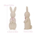 thumbnail image 4 of Sentmoon Baskets Storage Baskets for Shelves Woven and Rattan Resin Rabbit Statue Handcrafted Garden Decor Cute Bunny Figurine Home Desk Shelf Ornament Spring Easter Decoration Animal Art, 4 of 6