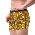 thumbnail image 2 of Fuzoiu Bright Shiny Golden Print Men's Ultra Breathable Underwear,No Riding Up Boxer Briefs with ComfortFlexible Waistband-XX-Large, 2 of 5