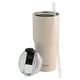 thumbnail image 3 of Termo Nuvó Doble Pared, Acero Inoxidable, Color Beige con Popote, Capacidad 600 ml, 3 of 6