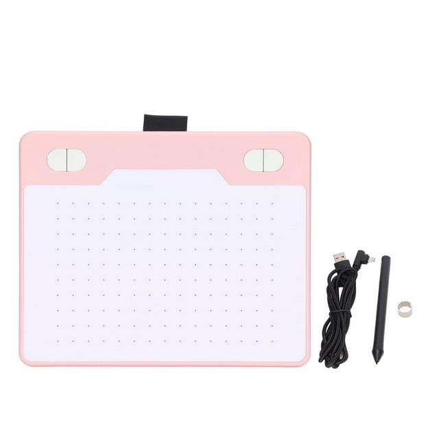 Tableta digital Reconocimiento automático Inducción electromagnética Lectura rápida Resolución 5080LPI Tableta de dibujo gráfico Rosa