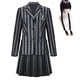 thumbnail image 1 of Wednesday Addams Cosplay Costume Set Nevermore Academy School Uniform Halloween Carnival Party Costume For Adults Kids zhangyuxiang LED, 1 of 2