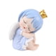 thumbnail image 2 of Escultura de niña ángel con forma de alcancía, pensante, figura de niña, moderna, para ahorrar dinero. Azul grande, 2 of 9