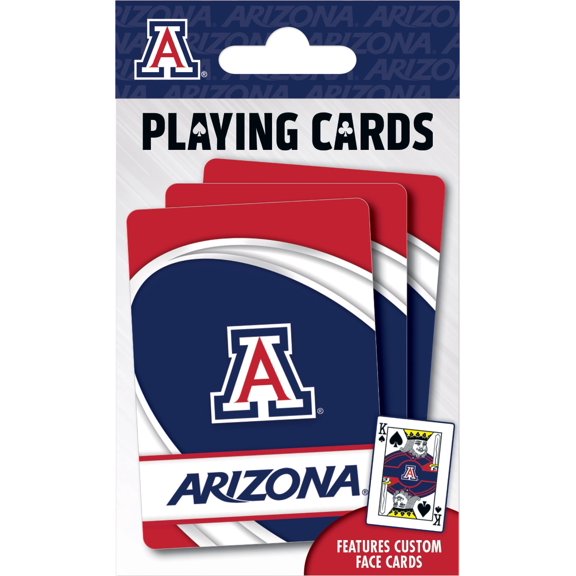 MasterPieces Officially Licensed NCAA Arizona Wildcats Playing Cards - 54 Card Deck for Adults