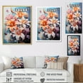 thumbnail image 4 of Designart "Lilies Representation Colorfuled Acrylic IV" Floral Canvas Print, 4 of 5