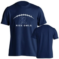 Rice University Owls Football Laces Out Football Logo Short Sleeve T-Shirt