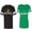 Men Black / Women Green, variant on King Queen Old Matching Couple Cotton Jerseys (Men Black / Women Black) (Men S / Women S)