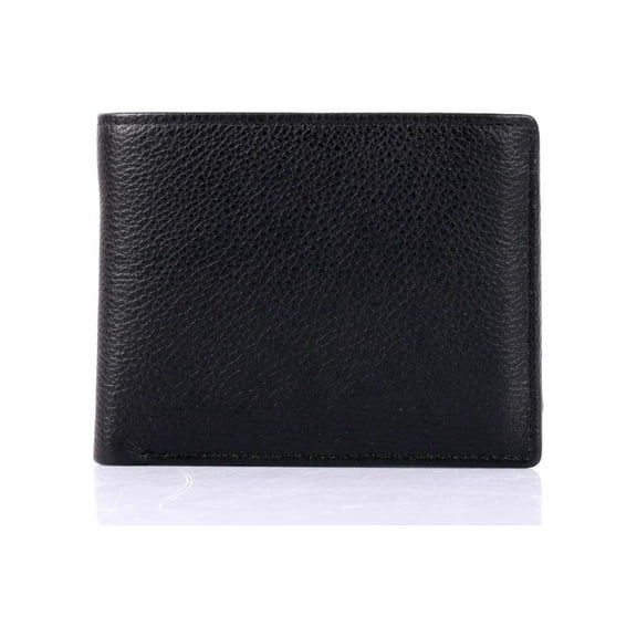 Karla Hanson Men's RFID Leather Bifold Wallet with Coin Pocket - Black