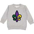 thumbnail image 2 of Inktastic Fleur De Lis Mardi Gras Holiday Toddler Sweatshirt, 2 of 4