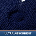 thumbnail image 4 of Alfombra de baño Smiry Luxury Chenille, 90 x 60 cm, color azul marino, 4 of 9