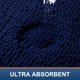 thumbnail image 4 of Alfombra de baño Smiry Luxury Chenille, azul marino, 120 x 60 cm, lavable a máquina, 4 of 8