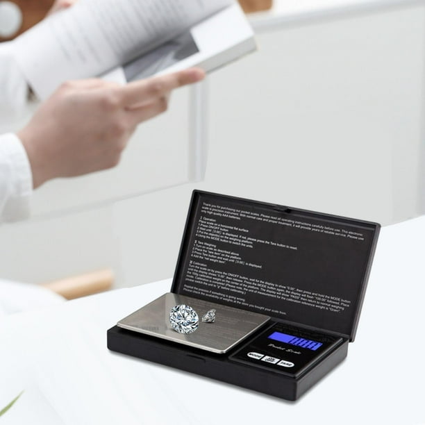 Báscula digital portátil Báscula de joyería 7 unidades de pesaje Práico multifunción Báscula de alimentos de precisión Durable con 1000g 001g perfecl Mini balanza digital